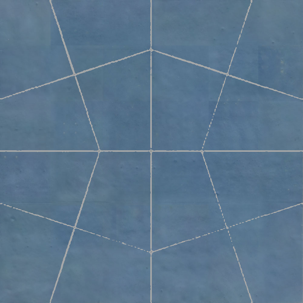 Mosaic House Moroccan tile Sierra F 2 Light Blue  solid zellige, mosaic, zellij, field, pattern, glaze 